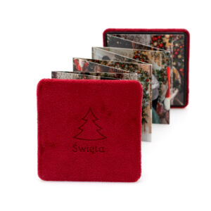 Mini album harmonijka 8x8 cm (14 stron) ze zdjęciami – personalizowany prezent