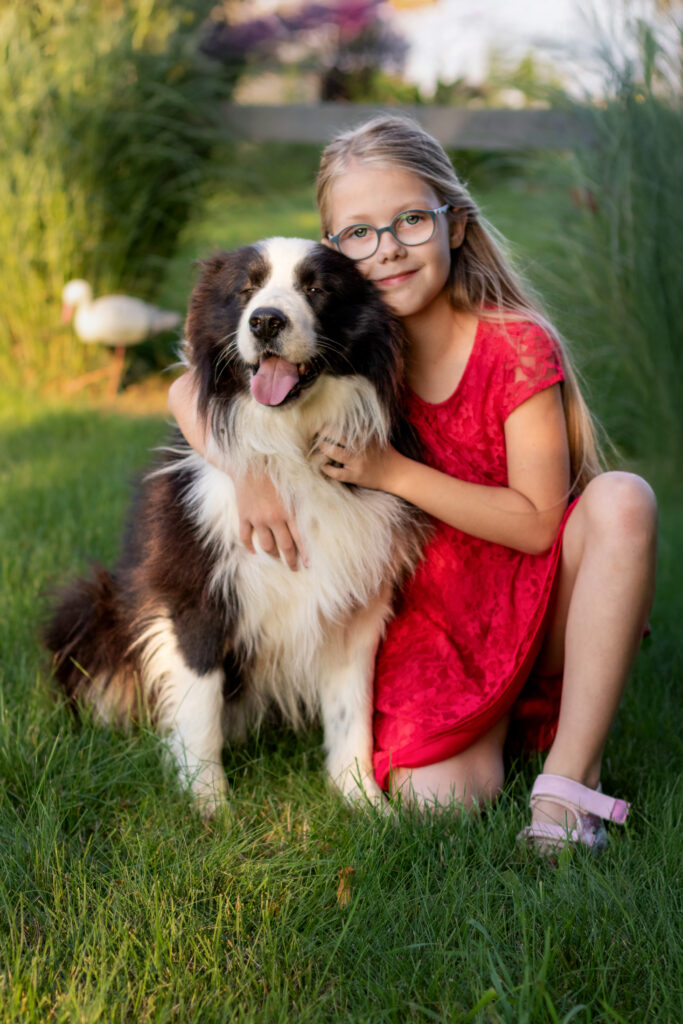 sesja dziecieca z psem Gdańsk