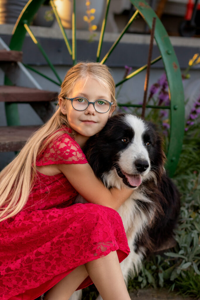 sesja dziecieca z psem Gdańsk