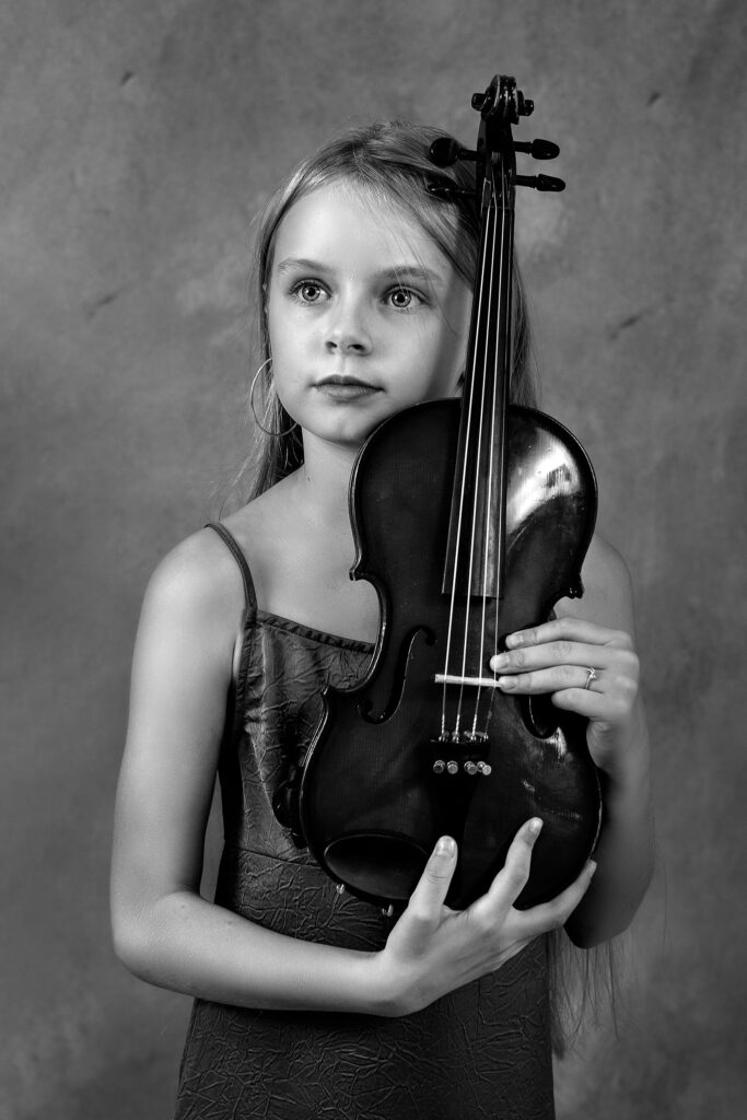 sesja dziecieca ze skrzypcami Trójmiasto